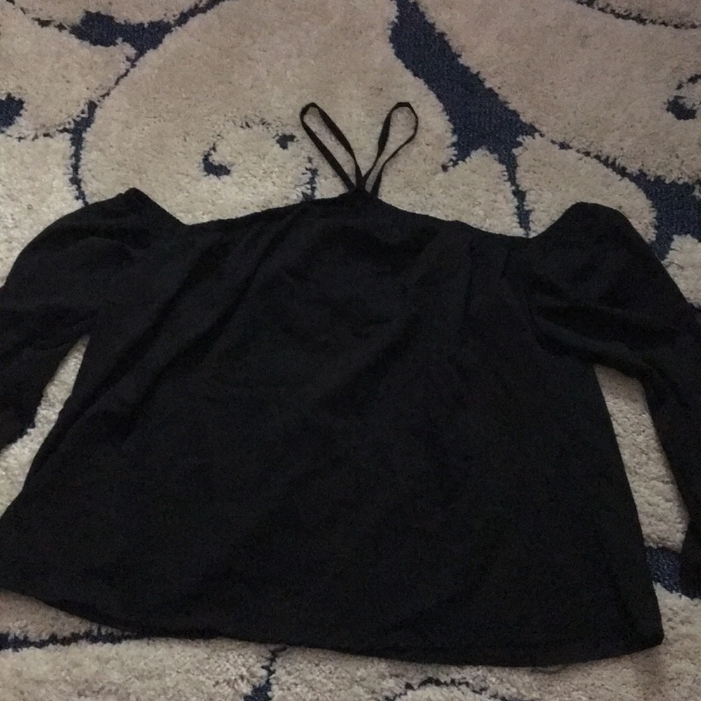 Off Shoulder Black Top